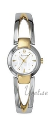 Bulova Bracelet Dam Biały/Stal Ø23 mm 98T80