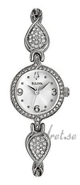 Bulova Crystal Dam Biały/Stal Ø21.5 mm 96L103