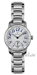 Bulova Diamonds Dam Srebrny/Stal Ø30 mm 96R001