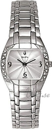 Bulova Diamonds Dam Srebrny/Stal Ø25 mm 96R003