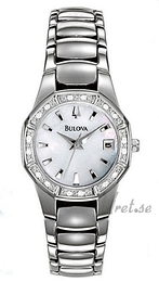Bulova Diamonds Dam Biały/Stal Ø26 mm 96R102
