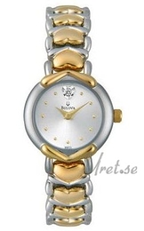 Bulova Diamonds Dam Biały/Stal Ø21 mm 98P11