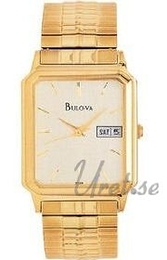 Bulova Bracelet Herr Żółte złoto/Stal w odcieniu złota 38x28 mm 97C28