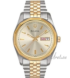 Bulova Bracelet Herr Żółte złoto/Stal Ø34 mm 98C002