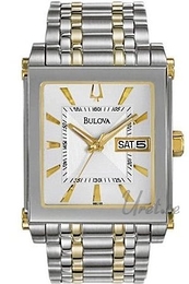 Bulova Bracelet Herr Srebrny/Stal 34x26 mm 98C100