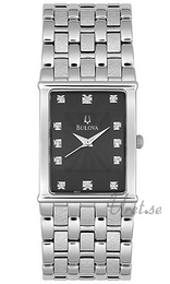 Bulova Diamonds Herr Czarny/Stal Ø26 mm 96D12