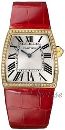 Cartier La Doña Srebrny/Skóra 29x27 mm WE600251