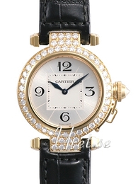 Cartier Pasha Srebrny/Skóra Ø32 mm WJ11941G