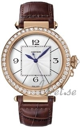 Cartier Pasha Srebrny/Skóra Ø42 mm WJ120151