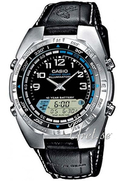 Casio Collection Czarny/Skóra Ø40 mm AMW-700B-1AVEF