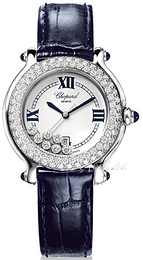 Chopard Happy Sport Biały/Skóra Ø32 mm 27/8299-2003