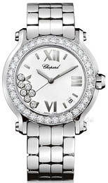 Chopard Happy Sport Biały/Stal Ø36 mm 27/8478-2001