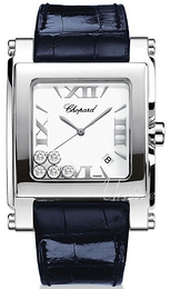 Chopard Happy Sport Biały/Skóra 36x35 mm 28/8447-3001