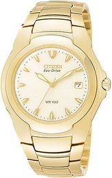 Citizen Eco Drive 180 Szampański/Stal w odcieniu złota Ø37 mm BM6272-59P