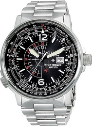 Citizen Nighthawk Czarny/Stal Ø41 mm BJ7000-52E