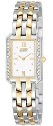 Citizen Silhouette Biały/Stal 19x17 mm EW9394-51A