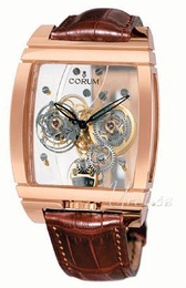 Corum Tourbillon Szkieletowa tarczy/Skóra 382.850.55.0F020000