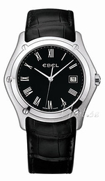 Ebel Classic Czarny/Skóra Ø41 mm 1215800