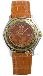 Ebel Voyager Pomarańczowy/Skóra Ø38 mm 1124913.8235232