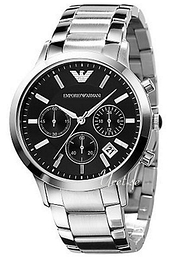 Emporio Armani Classic Czarny/Stal Ø39 mm AR2435