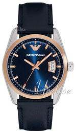 Emporio Armani Sportivo Niebieski/Skóra Ø42 mm AR6123