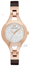 Emporio Armani Dress Biały/Skóra Ø34 mm AR7431