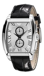 Emporio Armani Classic Srebrny/Skóra 43x40 mm AR0936