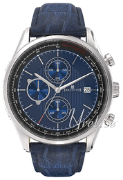 Executive Tie Pin Niebieski/Skóra Ø42 mm EX-1003-06