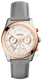 Fossil Boyfriend Biały/Skóra Ø38 mm ES4081