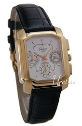 Glashütte Original Karree Srebrny/Skóra 37x35 mm 39-31-09-05-04