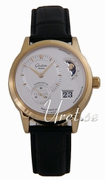 Glashütte Original Pano PanoMaticLunar Srebrny/Skóra Ø39.4 mm 90-02-01-01-04