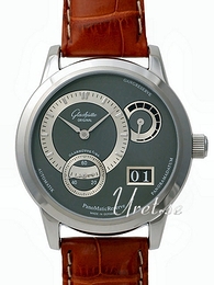 Glashütte Original Pano Srebrny/Skóra Ø39 mm 90-03-02-02-04