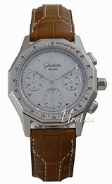 Glashütte Original Sport Srebrny/Skóra Ø38 mm 10-66-39-41-04