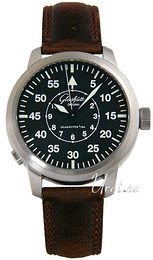Glashütte Original Senator Navigator Czarny/Skóra Ø44 mm 100-09-07-04-04