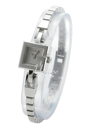 Gucci 100G-105 Srebrny/Stal 14x14 mm YA102535