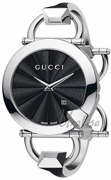 Gucci Chiodo Czarny/Stal Ø39 mm YA122502