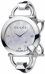 Gucci Chiodo Biały/Stal Ø39 mm YA122504