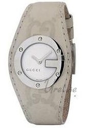 Gucci G Bandeau Srebrny/Skóra 38x30 mm YA104540