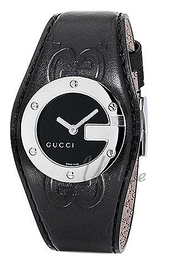 Gucci G Bandeau Czarny/Skóra 38x30 mm YA104541