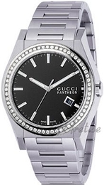 Gucci Pantheon Czarny/Stal Ø44 mm YA115215
