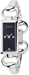 Gucci Tornabuoni Czarny/Stal 33x17 mm YA119503