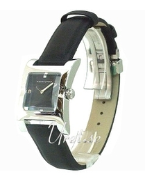 Hamilton Lorna Czarny/Skóra 34x23 mm H20211331
