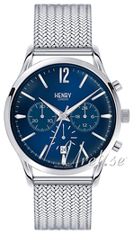 Henry London Richmond Niebieski/Stal Ø41 mm HL41-CM-0037