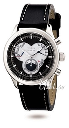 Invicta II Czarny/Skóra Ø42 mm 3956