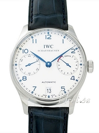 IWC Portuguese Automatic Srebrny/Skóra Ø42.3 mm IW500107