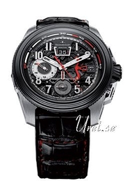 Jaeger LeCoultre Master Compressor Czarny/Skóra Ø46.8 mm 203T570