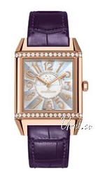 Jaeger LeCoultre Reverso Squadra Lady Automatic Biały/Skóra 28.8x42 mm 7042493