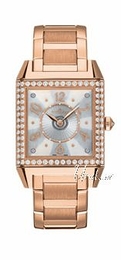 Jaeger LeCoultre Reverso Squadra Biały/18 karatowe różowe złoto 36x36 mm 7052104