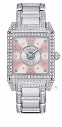Jaeger LeCoultre Reverso Squadra Różowy/18 karatowe białe złoto 36x36 mm 7053205
