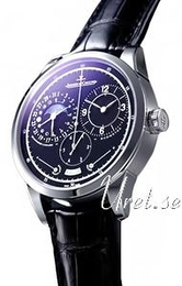 Jaeger LeCoultre Duomètre Duomètre À Quantième Lunaire Czarny/Skóra Ø42 mm 6043570